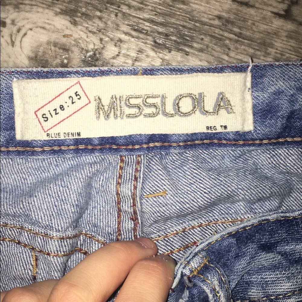 These are some misslola jeans size 25 denim jeans